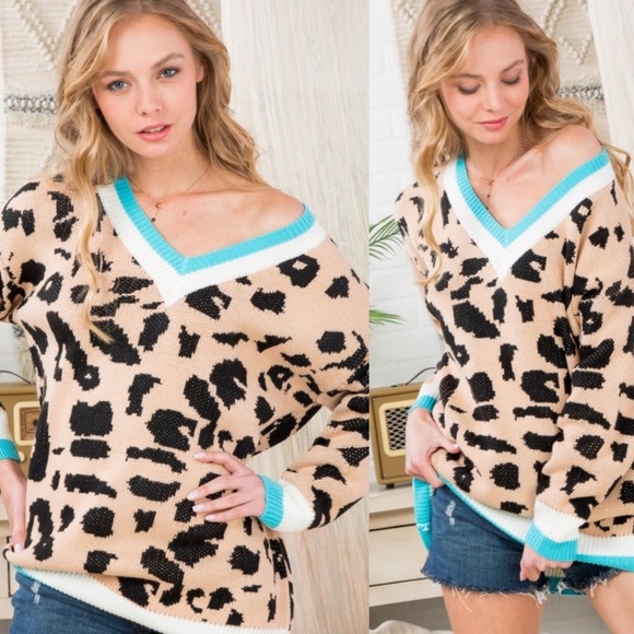 Exchange! Leopard Print Sweater - Picture 3 of 3